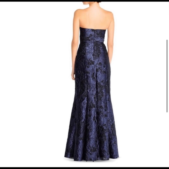 NWT Aidan Mattox Jacquard Mermaid Formal Gown - Size 0 - Picture 2 of 14